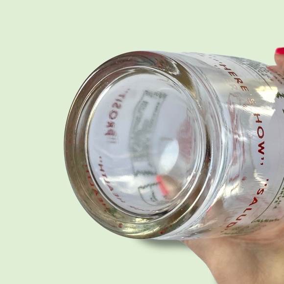 J. Earl & Sons Vintage Sports Glass Cocktail Shaker w/ Recipes 9.5” - Picture 10 of 13